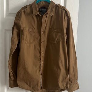 American Rag Tan 100% Cotton Men’s Casual Shirt - size Large